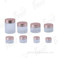 Glass Drinks Bottle Customized Cosmetic Glass Cream Jar Frosted Cream Jar Factory